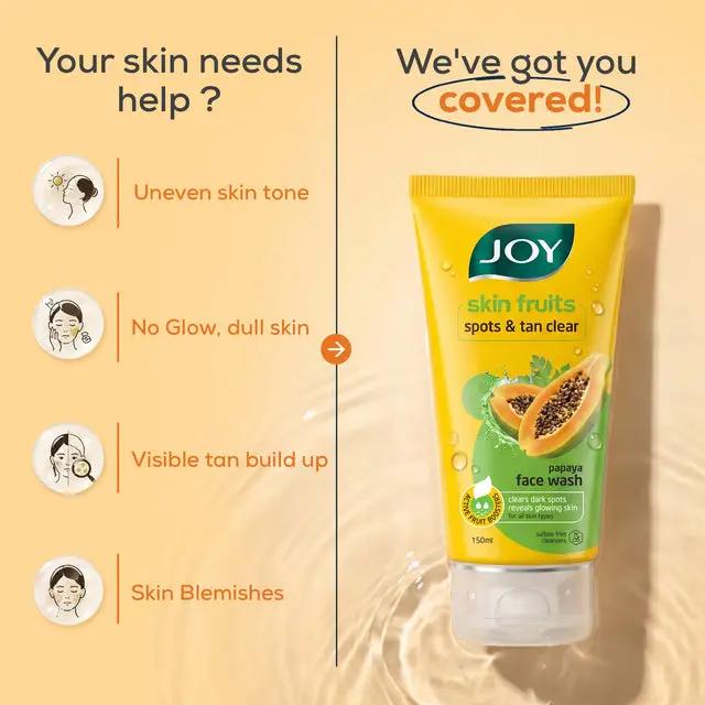 Skin Fruits Spots & Tan Clear Papaya Face Wash