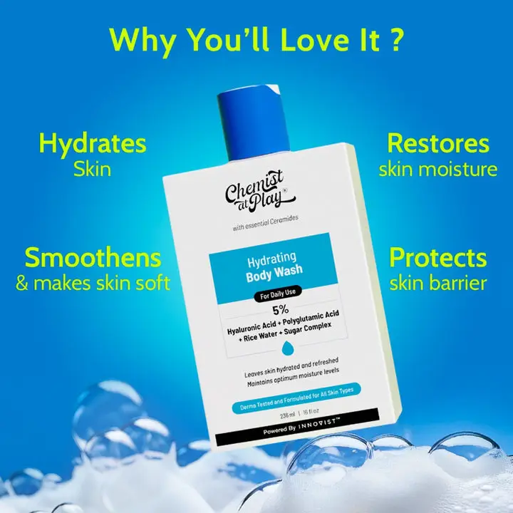 Hydrating Body Wash with Hyaluronic Acid & Coconut Oil