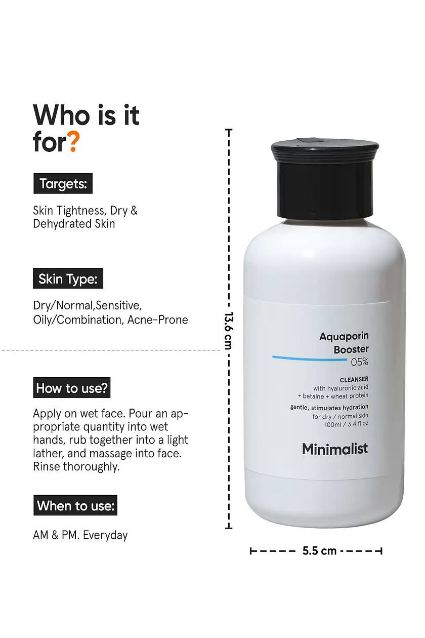 Aquaporin Booster 5% Cleanser