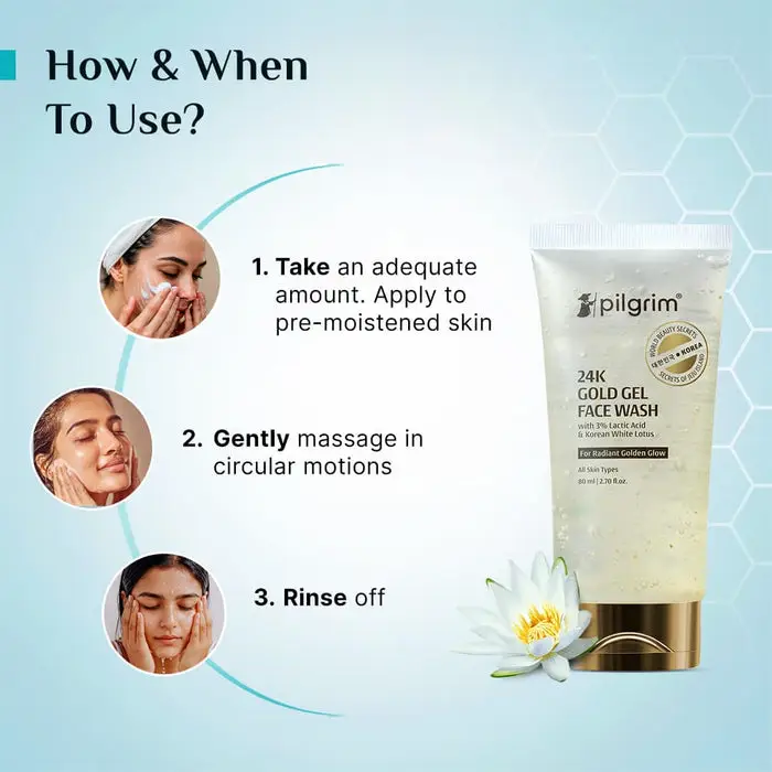 24K Gold Gel Face Wash Discover A Golden Glow
