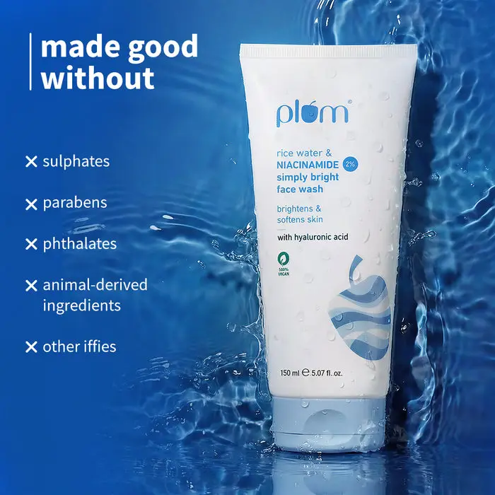 2% Niacinamide & Rice Water Face Wash For Clear & Bright Skin