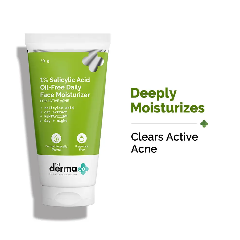 1% Salicylic Acid Oil-Free Moisturizer For Face with Oat Extract