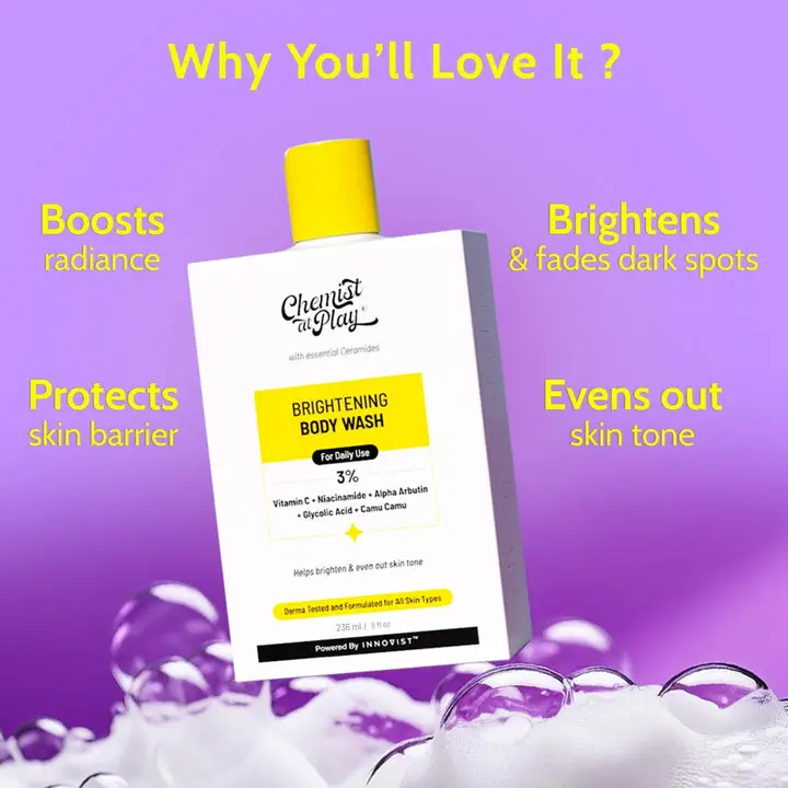 Brightening Body Wash with Vitamin C for Bright & Glowing Skin