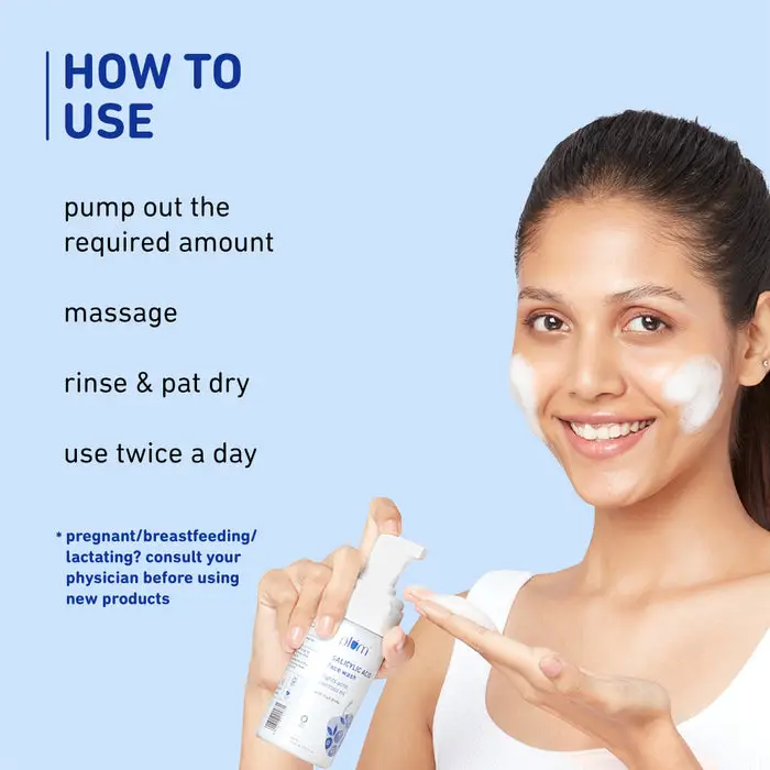 1% Encapsulated Salicylic Acid Foaming Face Wash For Acne-Prone Skin