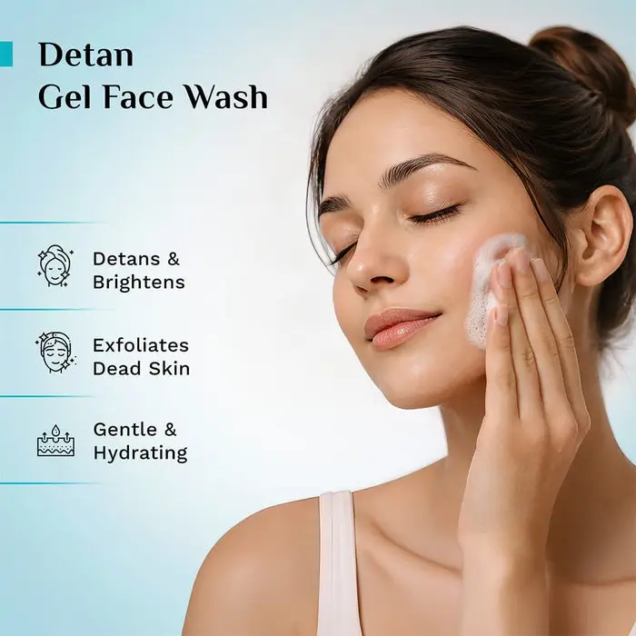 3% AHA + BHA + PHA Detan Gel Face Wash Discover Clear, Renewed Skin