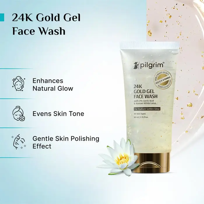 24K Gold Gel Face Wash Discover A Golden Glow