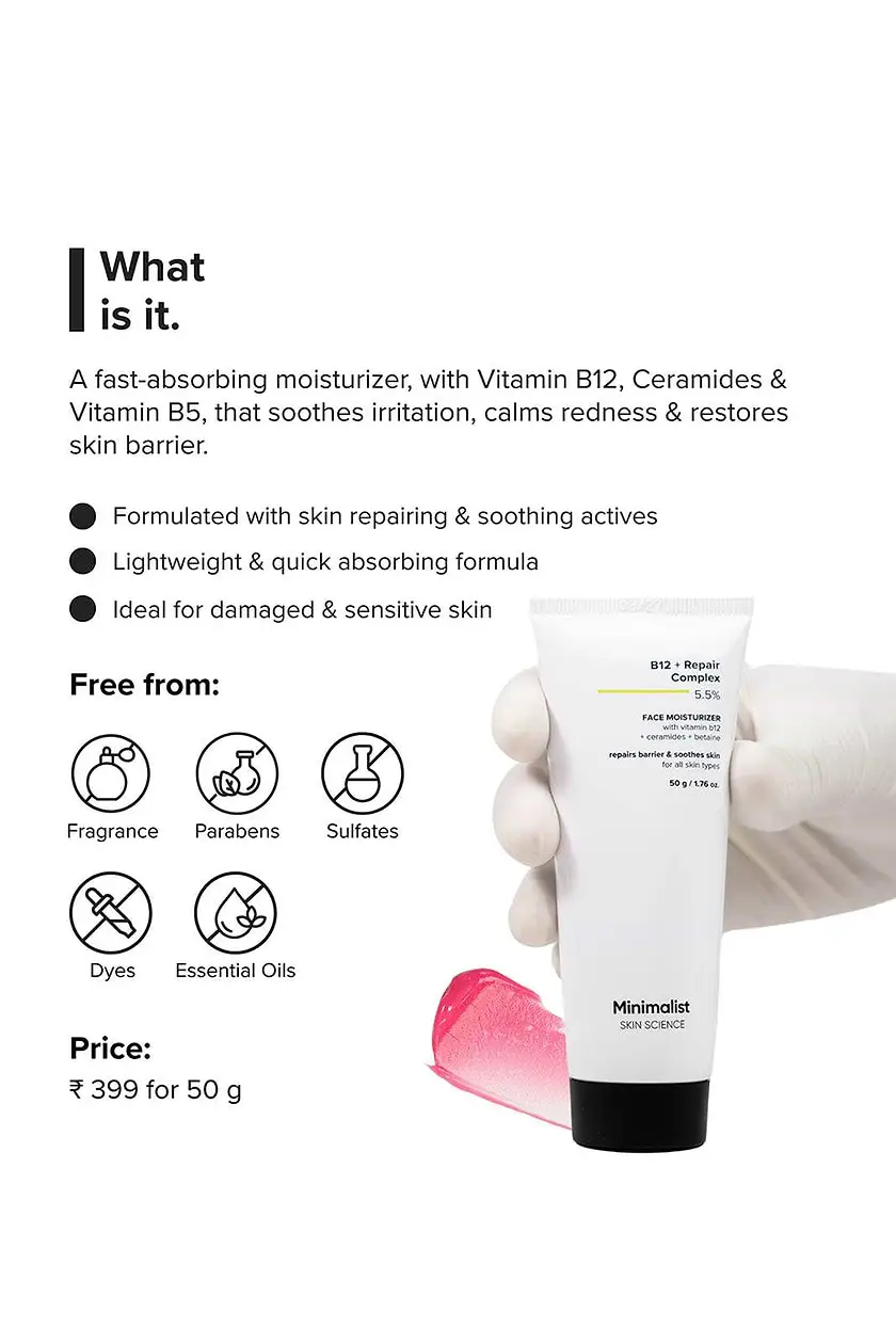 B12 + Repair Complex 5.5% Face Moisturizer