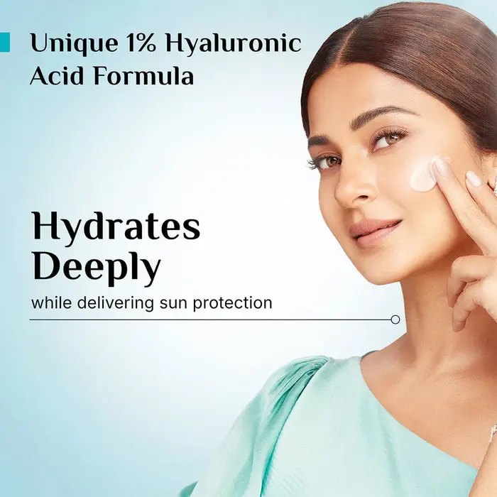 1% Hyaluronic Acid Aqua Sunscreen Gel SPF 50 PA++++ Korean Beauty Sunscreen That Protects & Deeply Hydrates
