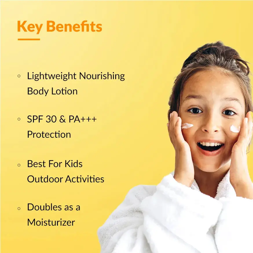 Shadow Kids SPF 30+ Lotion | A Hypoallergenic Sunscreen for delicate skin of kids