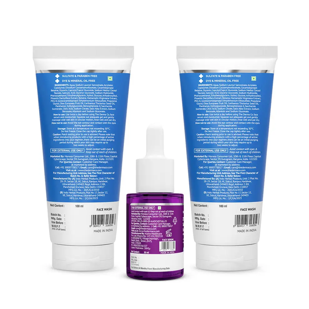 Acne Busting Kit (2% Salicylic Acid Gel Face Wash + 2% Salicylic Acid Serum