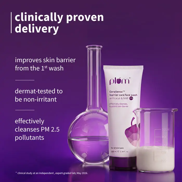 CeraSense Barrier Care Face Wash with Acai & 1% NMF