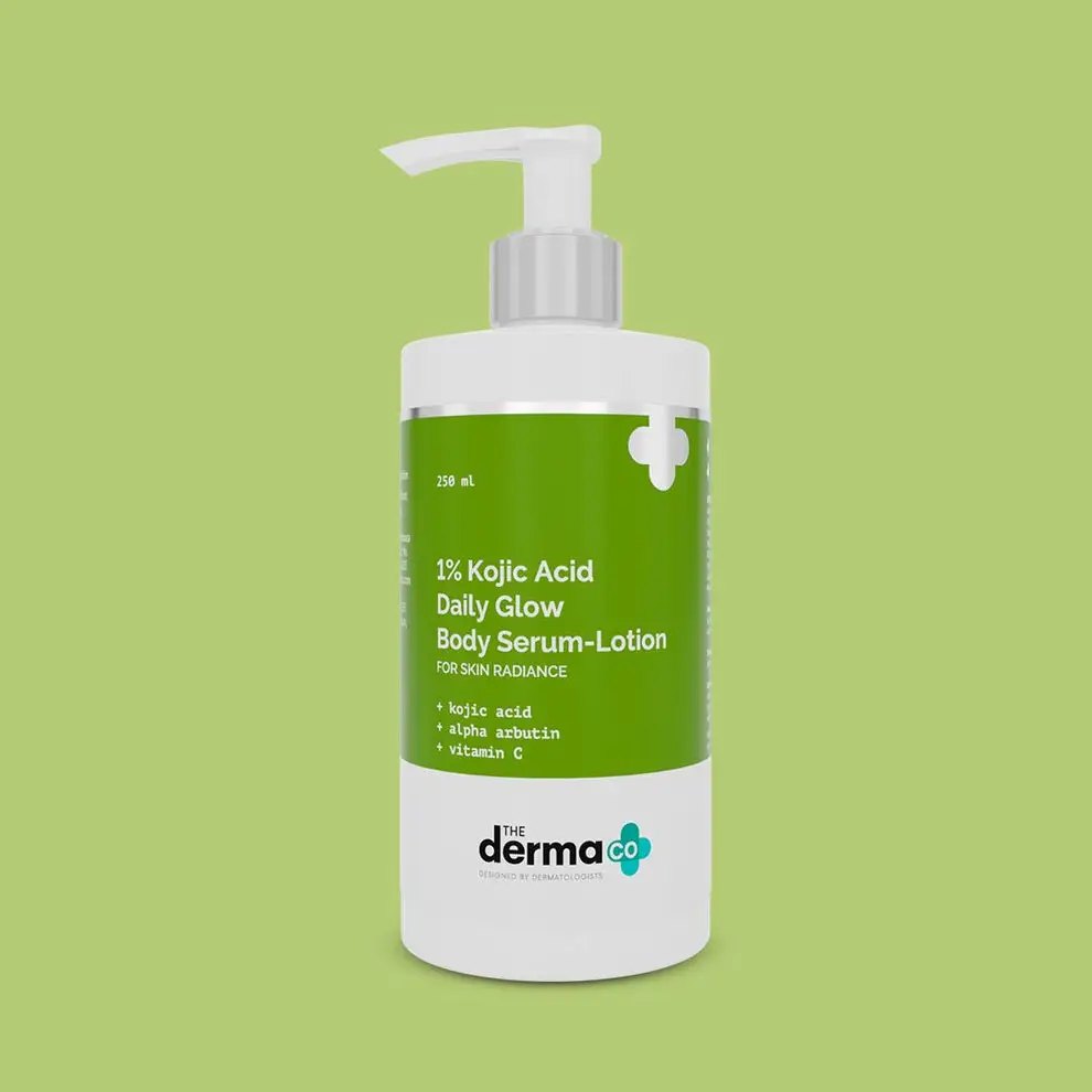1% Kojic Acid Daily Glow Body Serum-Lotion For Skin Radiance