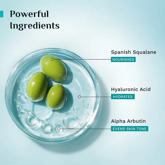 Spanish Squalane Advanced Glow Sleeping Mask with Hyaluronic Acid & Alpha Arbutin Nourishing Overnight Blanket To Replenish & Rejuvenate