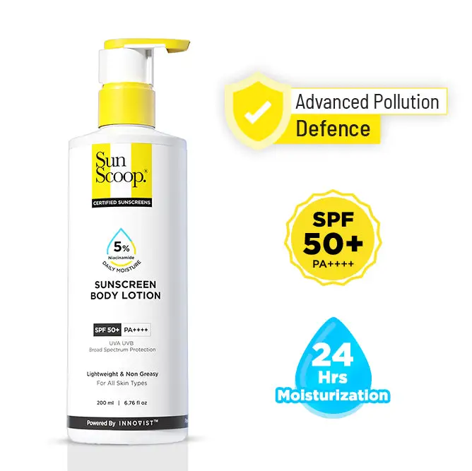 5% Niacinamide Sunscreen Body Lotion| SPF 50+ PA++++| In-Vivo Tested