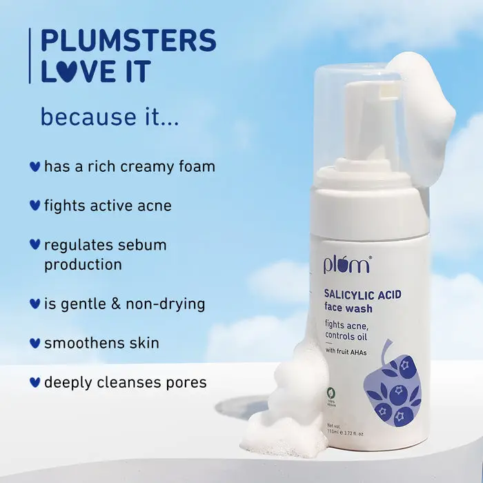 1% Encapsulated Salicylic Acid Foaming Face Wash For Acne-Prone Skin