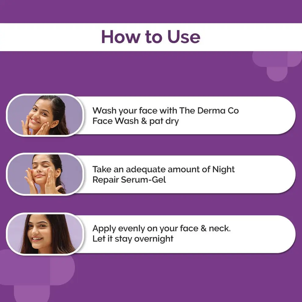 1% Kojic + Arbutin Night Repair Face Serum-Gel