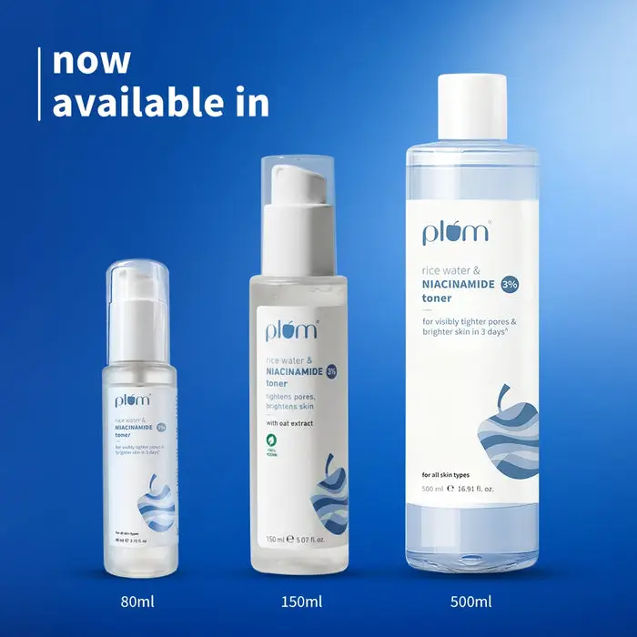3% Niacinamide & Rice Water Toner for Bright Skin