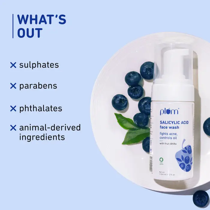 1% Encapsulated Salicylic Acid Foaming Face Wash For Acne-Prone Skin