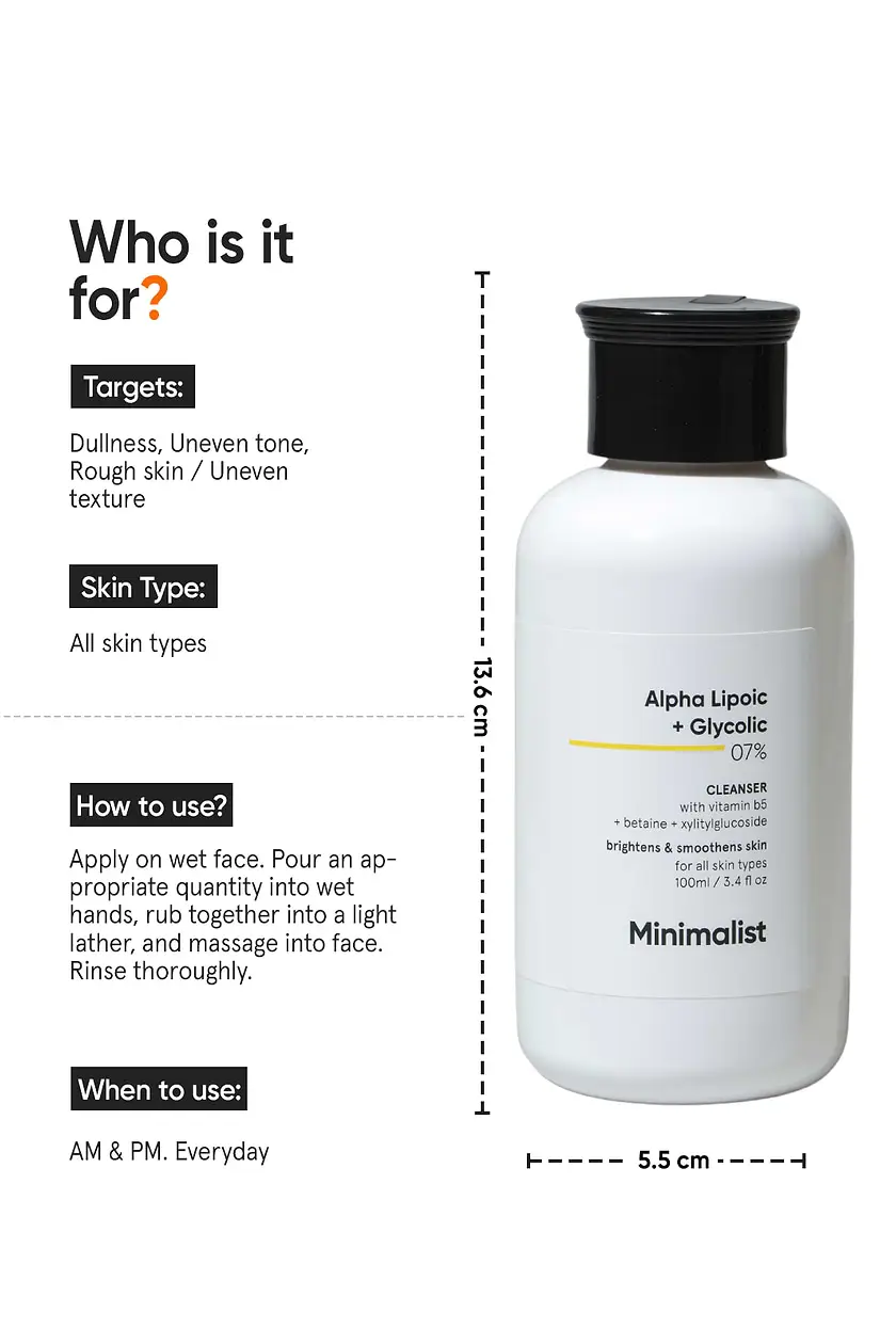Alpha Lipoic + Glycolic 7% Cleanser