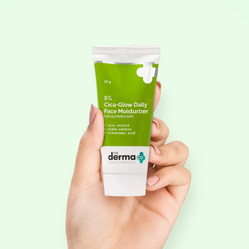 5% Cica-Glow Daily Face Moisturizer with Alpha Arbutin & Tranexamic Acid