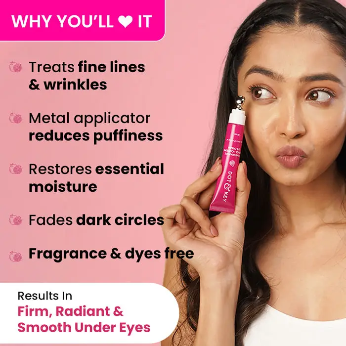 Pomegranate + Retinol Eye Cream for Dark Circles