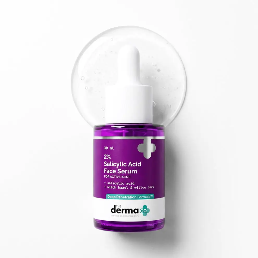2% Salicylic Acid Serum with Witch Hazel & Willow Bark for Active Acne