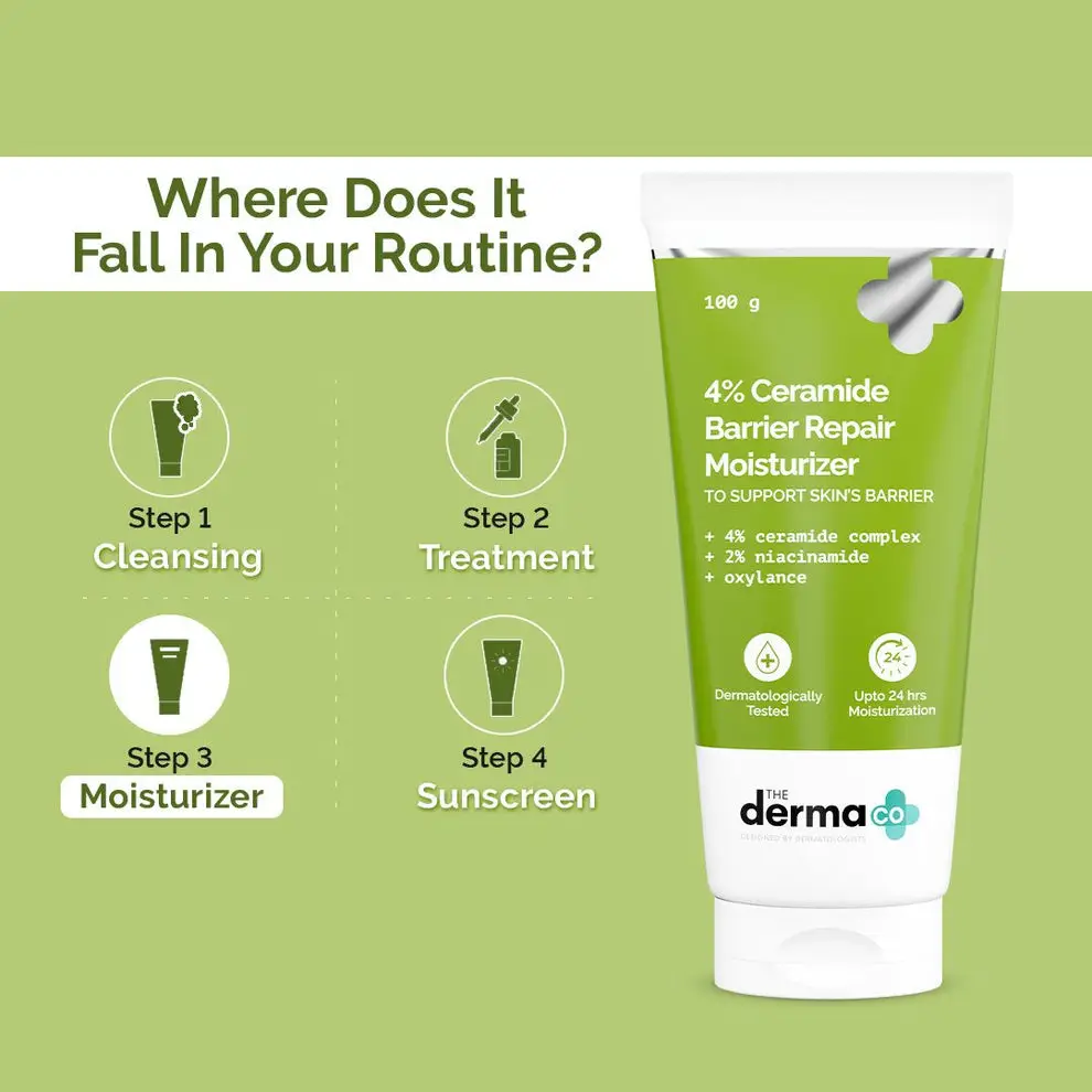 4% Ceramide Barrier Repair Moisturizer with Ceramide, Niacinamide, and Oxylance