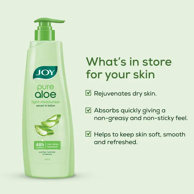 Pure Aloe Light Moisturiser Serum in Lotion