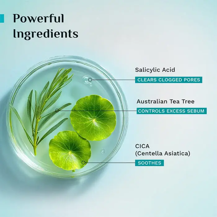 Australian Tea Tree Oil-Balance Gel Face Wash Discover Purified Skin