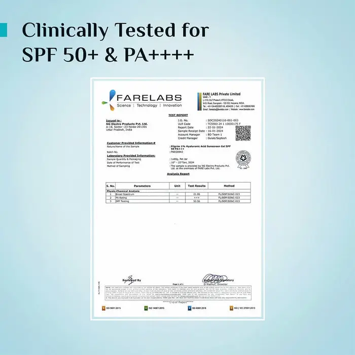 1% Hyaluronic Acid Aqua Sunscreen Gel SPF 50 PA++++ Korean Beauty Sunscreen That Protects & Deeply Hydrates