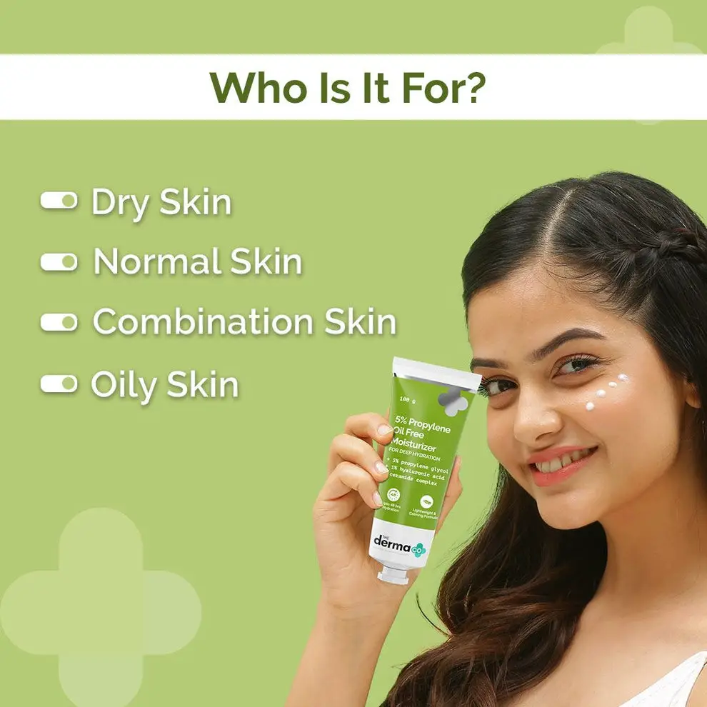 5% Propylene Oil-Free Moisturizer with Propylene Glycol & Hyaluronic Acid