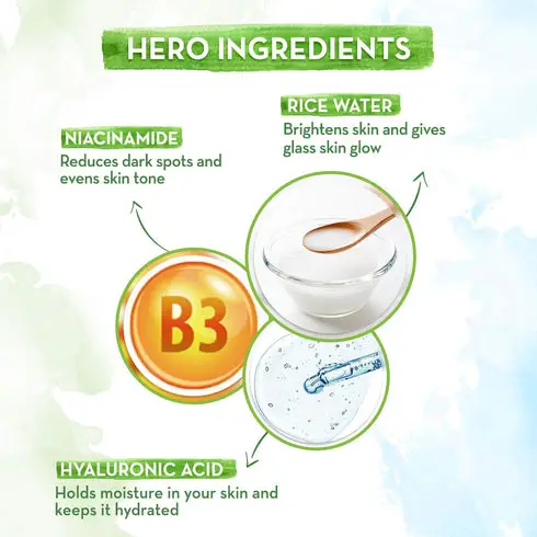 Rice Water Dewy Active Serum With Rice Water & 10% Niacinamide For Glass Skin
