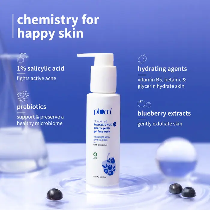 1% Salicylic Acid Clearly Gentle Gel Face Wash For Acne-Prone Skin