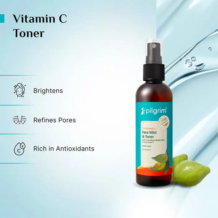 1% Vitamin C Toner With Australian Kakadu Plum & 99.9% Pure Vitamin C Form