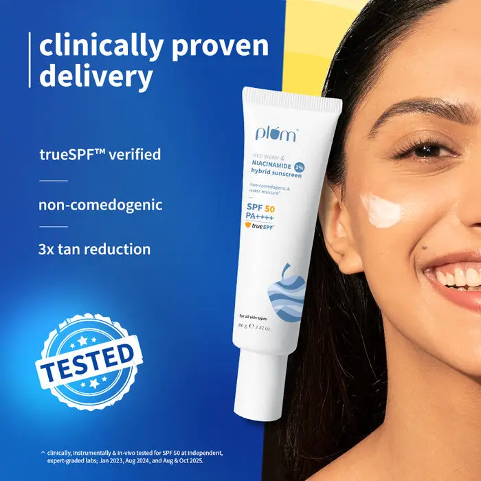 2% Niacinamide & Rice Water SPF 50 PA++++ Hybrid Sunscreen