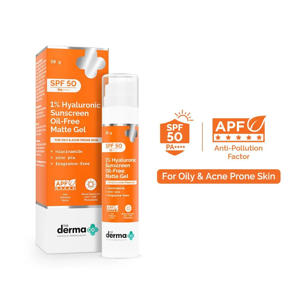 1% Hyaluronic Sunscreen Oil-Free Matte Gel In Vivo Tested (ISO 24444:2019 Certified, CTRI/2025/02/079913