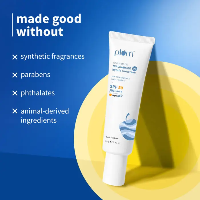 2% Niacinamide & Rice Water SPF 50 PA++++ Hybrid Sunscreen